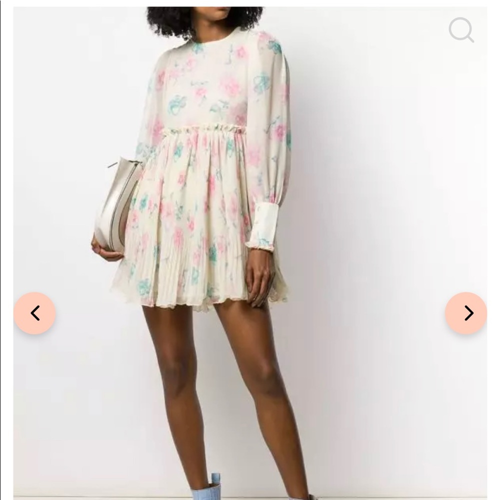 NWT 🙌 Ganni floral yellow dress